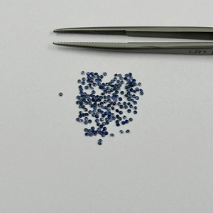 Qualité AAA 1.3mm Pierre de saphir bleu naturel Coupe à facettes Pierres précieuses en vrac Pierres précieuses polies Grossiste Boutique en ligne Usine - Product Image 2