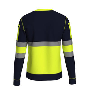 Customizable Hi Vis Winter Workwear Sweatshirt for Men Cotton Reflective Safety Workwear Sweatshirts - Product Image 2