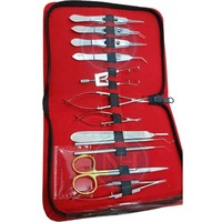 Alat Bedah Mata Katarak 12-Piece NAZIR HABIB CORPORATION, Instrumen Mata Manual Bahan Stainless Steel, Dapat Digunakan Kembali, Terlaris di Dunia