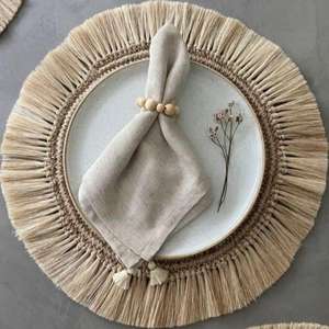 Ronds de serviette écologiques et durables en bois naturel et aluminium pour mariages et fêtes de fin d'année - Product Image 4