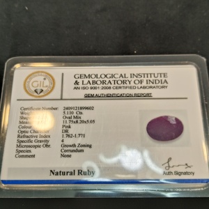 อัญมณีทับทิมธรรมชาติที่ไม่ผ่านการบำบัดสีแดงสดใสตัดรูปไข่สำหรับจี้แหวนหรือเครื่องประดับของขวัญ - Product Image 2