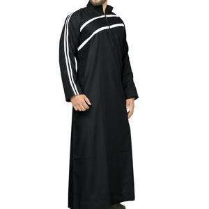 Nueva llegada tela India Thobes Línea Blanca patrón de longitud completa cierre de cremallera tamaño XS vestido largo para niño venta exclusiva - Product Image 2