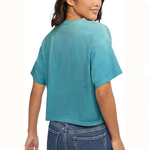 Hip Hop 250 Gsm goutte épaule graphique poids lourd t-shirts luxe blanc coton lourd personnalisé Streetwear surdimensionné T-shirt femmes - Product Image 5