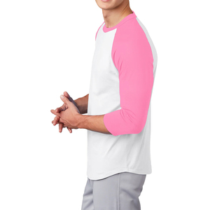 เสื้อยืดเบสบอลคอวีพิมพ์ลายตามสั่ง ระบายอากาศได้ดี น้ำหนักเบา สำหรับผู้ชาย ไซส์ใหญ่ ปี 2025 ขายส่ง - Product Image 4