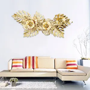 Arte decorativo de pared de lujo con acento de pared de Metal elegante para decoraciones de pared modernas para el hogar y la Oficina de Indian Supplie - Product Image 1