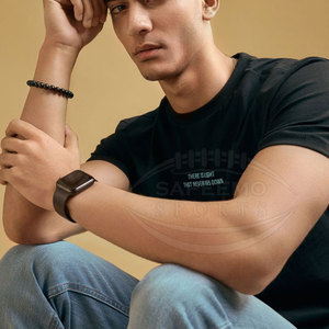 เสื้อยืดแขนสั้นคอกลมทรงหลวมสำหรับผู้ชาย SAPEEMO SPORTS ผลิตจากผ้าฝ้าย 100% เป็นมิตรกับสิ่งแวดล้อม แห้งเร็ว ไม่ยับ ระบายอากาศได้ดี น้ำหนัก 220 กรัม - Product Image 3