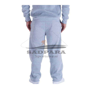 Pantalon de survêtement gris éponge lourd pantalon de survêtement pour hommes décontracté Streetwear confortable jambe droite Baggy Jogging pantalon - Product Image 5