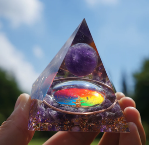 Revêtement d'orgone Gravier naturel Quartz Énergie Méditation Guérison spirituelle Pyramide de cristal minéral pour la décoration intérieure - Product Image 2