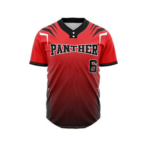 Maillot de baseball personnalisé OEM avec impression pour les clubs d'équipe, nom/nombre personnalisé, polyester, deux boutons, vêtements de softball - Product Image 1