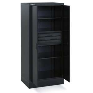 BETA RSC50 2.0 Armoire à outils en tôle à deux portes avec 3 tiroirs pour combinaison d'équipements d'atelier - Product Image 1