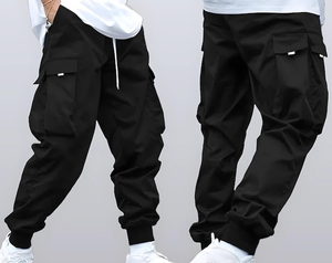 Pantalons de jogging sur mesure en gros, pantalons décontractés à séchage rapide, cordon de serrage, multi-poches, pantalons cargo décontractés amples, OEM - Product Image 6