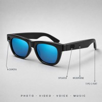 Lunettes Intelligentes IA M88 : Enregistrement Audio, Traduction en Temps Réel, Assistant Vocal, Verres Bleus