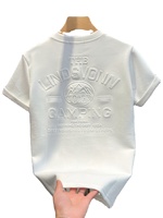 T-shirts pour hommes en coton peigné 100 %, écologiques, respirants, coupe ample, 230 g, couleur personnalisée, col rond, manches courtes, vente en gros