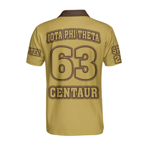 เสื้อโปโลปักลายสมาคมนักศึกษากรีก Iota Phi Theta ปี 1963 สำหรับผู้ชาย - Product Image 2