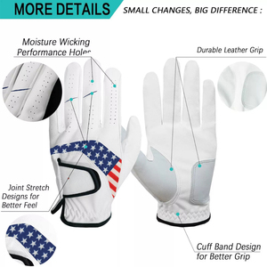 Gants de frappe de baseball en cuir Cabretta durables pour adultes-Personnalisez le design Color Rush à des prix de gros - Product Image 6