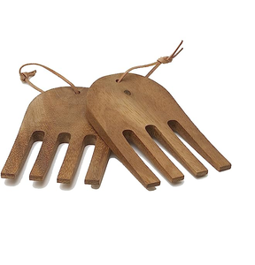 Cuchara de madera de mango cuchara de ensalada con servidor para uso multiusos y con tamaño personalizado producto de Venta caliente - Product Image 4