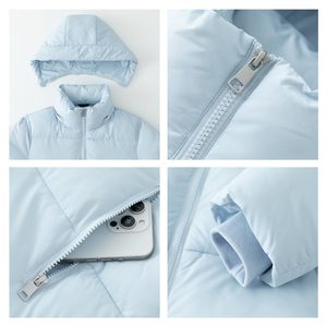 Outdoor Winter Wears Down Puffer <b>Jackets</b> for Men Women Cotton Filling 100% Warm Fitted Down <b>Jacket</b> with Removable Hood - Product Image 3