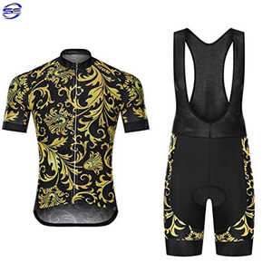 Costumes de cyclisme respirants pour hommes de haute qualité Vêtements de vélo personnalisés à manches courtes Ensembles de vêtements uniformes de bonne qualité - Product Image 1