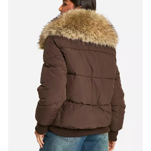 <b>Women</b> glossy puffer <b>coat</b> <b>long</b> warm fashion parka water resistant wholesale custom branding - Product Image 6