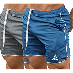 Short de Sport Homme Short de Sport Respirant à Séchage Rapide avec Poches Zippées Bleu Marine - Product Image 4