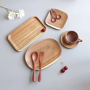 Plateau en bois fait main pour la nourriture, le café, le thé - Product Image 5