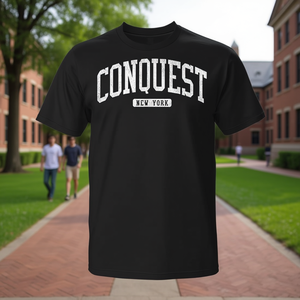 Camiseta promocional estilo universitario Conquest New York NY JS03 - Product Image 3