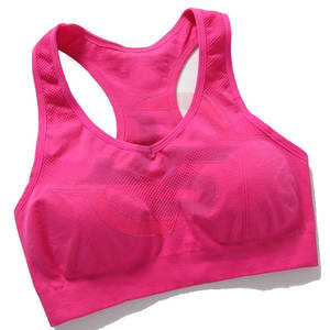 Nouvelle arrivée Soutien-gorge de sport en nylon/Spandex sans couture de haute qualité pour les femmes, vêtements de sport respirants pour le yoga et fitness personnalisables - Product Image 1