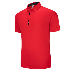 OEM Wholesale Bulk Stock Custom logo Unisex <b>Red</b> Polo <b>T</b> <b>Shirts</b> Embroidered Soft Cotton Polyester <b>Men's</b> Polo <b>Shirts</b> - Product Image 3