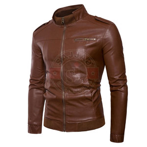 Latest Fashion Clothing <b>Leather</b> Jacket <b>For</b> <b>Men</b> Wholesales Price <b>Men</b> <b>Leather</b> - Product Image 2