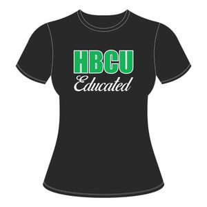 Camiseta Negra de Algodón 100% con Bordado Chenille de la Hermandad Griega Divine Nine, Ropa Personalizada para Estudiantes de HBCU - Product Image 2