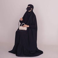 Robe de prière élégante pour femmes, design personnalisé, respirante, en polyester, anti-rides, extensible dans quatre sens, grande taille, antistatique, été