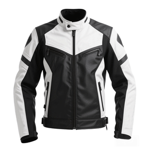 Veste de course sur piste en cuir véritable noir et orange pour homme Protections certifiées CE Veste de moto en cuir pour homme - Product Image 2