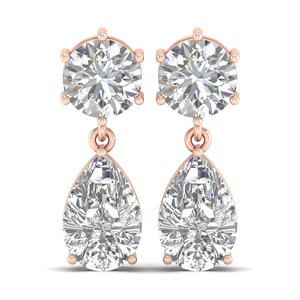 REYES Offre Spéciale CVD Poire Cut 9.5 Carat Lab Grown Diamond Boucles d'oreilles de luxe en argent sterling 925 Déclaration Fine Jewelry for Women - Product Image 5
