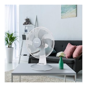 STEELO Ventilador de Mesa 30W 30cm con 5 Aspas Blanco y Gris AR5ST30W - Product Image 3