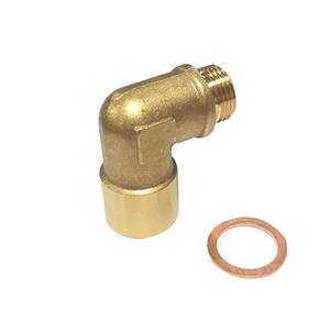 محول نحاسي عالمي لنظام عادم السيارة، M18*1.5 لإصلاح ضوء فحص المحرك، كوع 90 درجة، قطع تعديل العادم لإصلاح CEL - Product Image 1