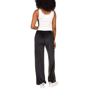 Pantaloni Neri in Velluto a Gamba Dritta da Donna Michael Kors, Traspiranti, Stile Casual, Vita Media Elastica, Effetto Stropicciato, per Taglia Media - Product Image 3