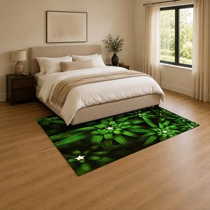 Tapis RUGS DEPOT LXDP-0725 – Tapis ethnique Kilim noir anthracite imprimé numériquement, lavable en machine, en chenille, antidérapant – Vente en gros - Product Image 3