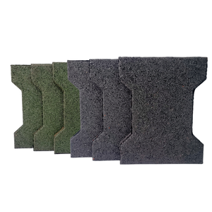 Precio al por mayor, pavimentadora de goma I-Brick Dogbone, suelo absorbente de golpes resistente a impactos para áreas de juego y establos de caballos - Product Image 1