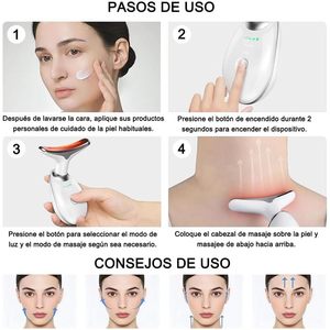 Masseur de cou Myrva rechargeable par USB, chauffant, avec mode micro-courant liftant, appareil portable pour raffermir le visage et le cou - Product Image 5