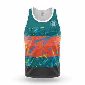 Custom Breathable Plus Size Sublimated Sports <b>Tank</b> <b>Top</b> Sleeveless Training Vest for Gym Fitness Running Workout Private Label - Product Image 1