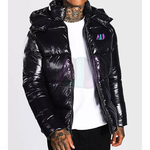 Veste d'hiver matelassée pour homme de haute qualité à bas prix Logo avant Coupe-vent Respirante à capuche Design unique Quantité en vrac Légère - Product Image 6