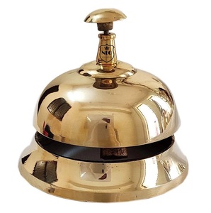 Cloche de table de bureau finie en argent antique utilisée en métal pour la maison et l'école Cloche de table faite à la main à bon prix - Product Image 6