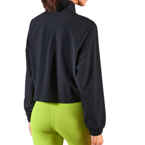 Veste de sport à manches longues pour femme, coupe ajustée, respirante, séchage rapide, avec trous pour les pouces, pour le yoga, la course à pied et la salle de sport - Product Image 5