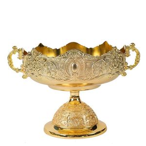 ชามอะลูมิเนียมตกแต่งทรงเสน่ห์,ชามเสิร์ฟผักผลไม้ดีไซน์ใหม่ชามสลัดแฟนซีสีทองดีไซน์แบบแฮนด์เมด - Product Image 4