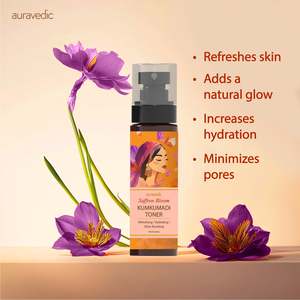 Tonique éclatant Kumkumadi pour peaux grasses et sensibles, formule à base de plantes, panthénol, niacinamide, vitamine E, peptides, anti-âge, éclaircissant - Product Image 3