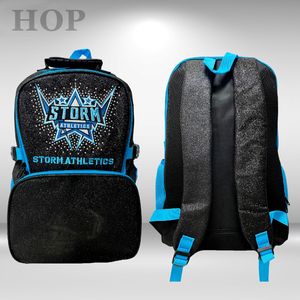 Uniformes de porristas de alta calidad, gran oferta personalizada, mochila Cheadleader, Mochila deportiva impermeable con diamantes de imitación - Product Image 5