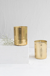 ขวดโหลภาชนะใส่เทียนพร้อมฝาภาชนะโลหะ4ชิ้นชุดโลหะหรูหราสำหรับตกแต่งบ้าน - Product Image 3