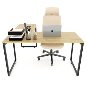 Minimilist Heavy Duty Steel Frame L-<b>Shaped</b> Desk 140x140cm Slean HCSL017 System - Product Image 6
