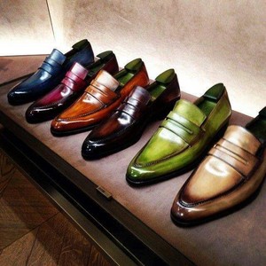 Mocassins Penny en Cuir pour Hommes de Qualité Supérieure, Chaussures Tendance et Antidérapantes, Confortables pour le Bureau et Parfaites pour un Usage Quotidien - Product Image 3