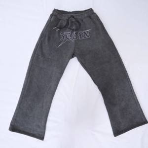 Custom Streetwear Embroidery <b>Jeans</b> Trousers for <b>Men</b> Designers formal casual <b>work</b> wear straight leg slim fit relaxed pants - Product Image 3
